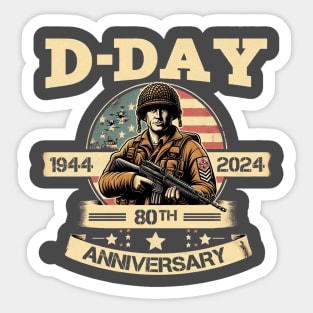 D-DAY 80 th ANNIVERSARY Sticker